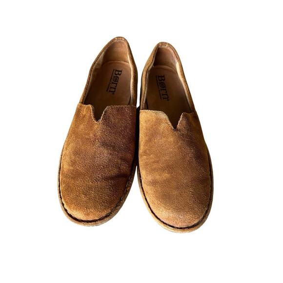 Born Teresa Rust Distressed Leather Slip On Comfort Loafer Shoes - size 9 - Picture 3 of 9